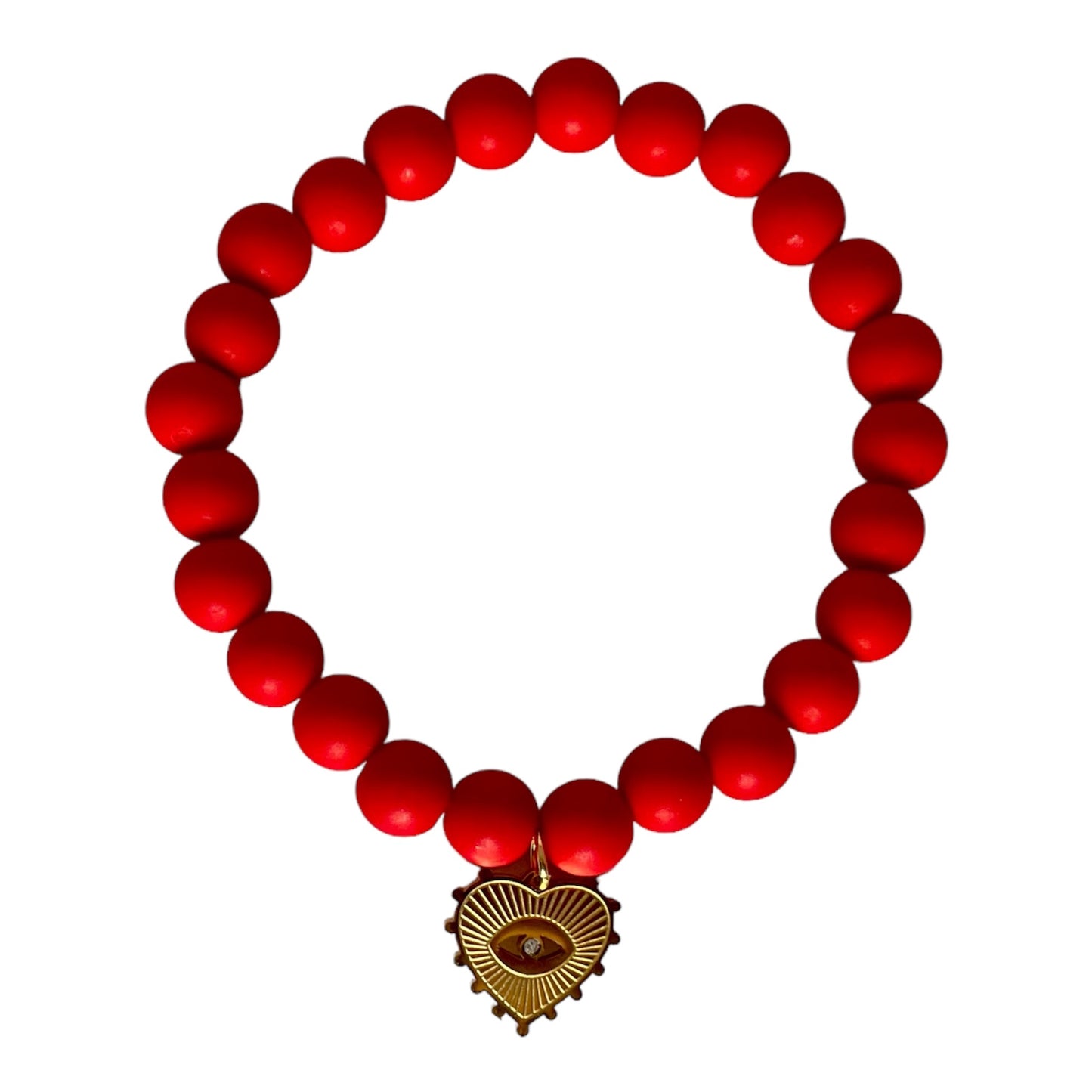 Bracelet Lison Rouge et Doré