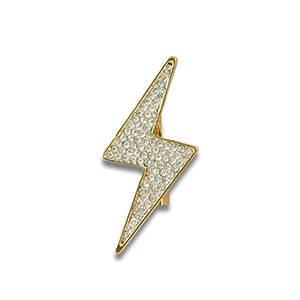 BROCHE ÉCLAIR OR-ARGENT