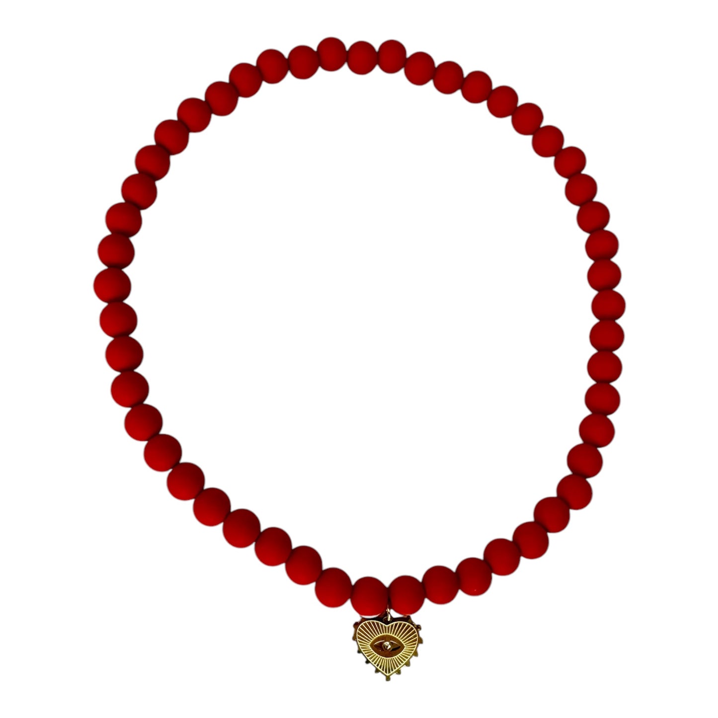 Collier Lison Rouge et Doré